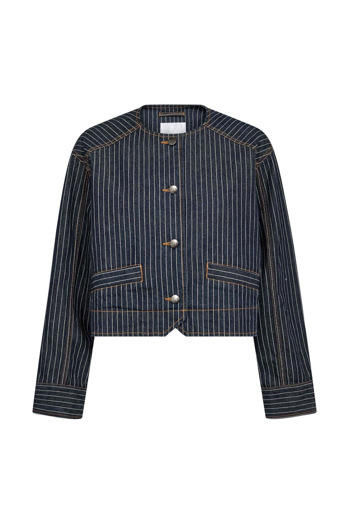 Co´Couture - Siggacc Stripe Jacket 500006 - 45001 - Denim Blue