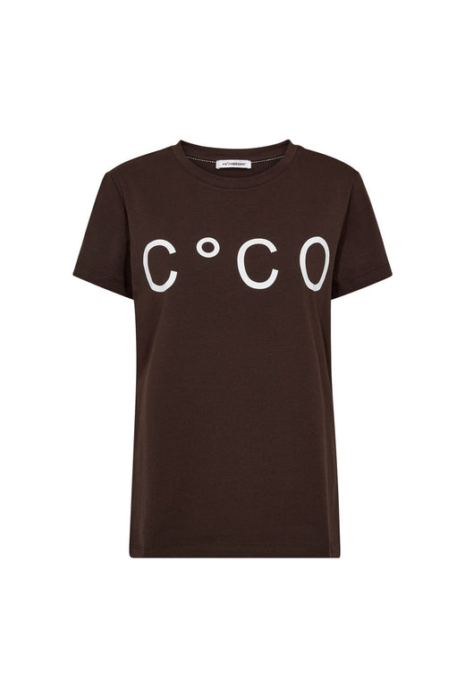 Co´Couture - Signaturecc New Tee 33200 - 40145 - White/Darkbrown