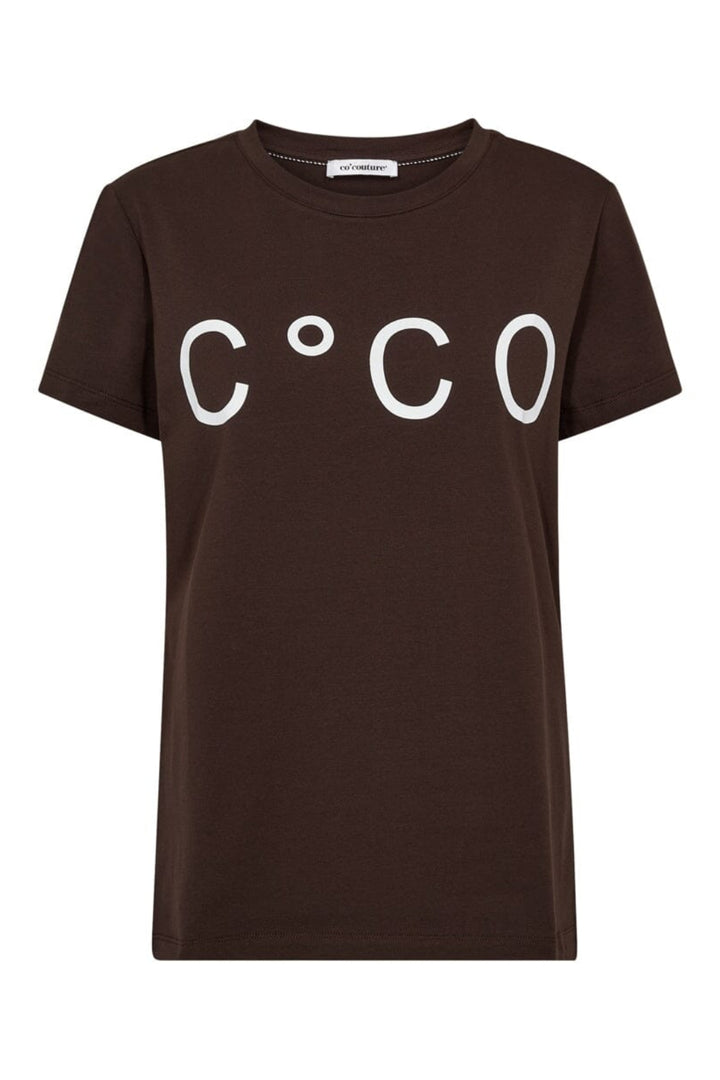 Co´Couture - Signaturecc New Tee 33200 - 40145 - White/Darkbrown