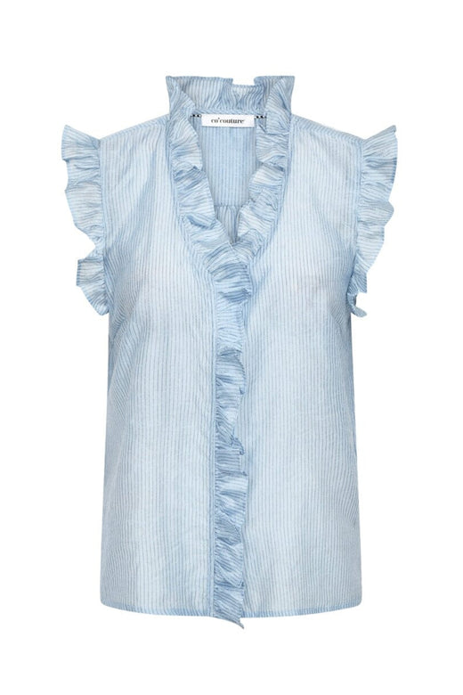 Co´Couture - Sisucc Frill Top 45193 - 23 - Pale Blue