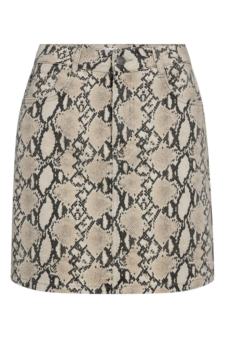 Co´Couture - Snakecc Denim Skirt 34204 - 199 - Bone