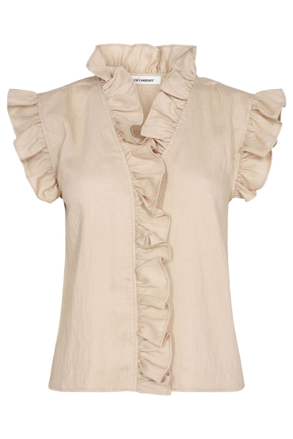 Co´couture - Suedacc Frill Top 35213 - 199 Bone Toppe 