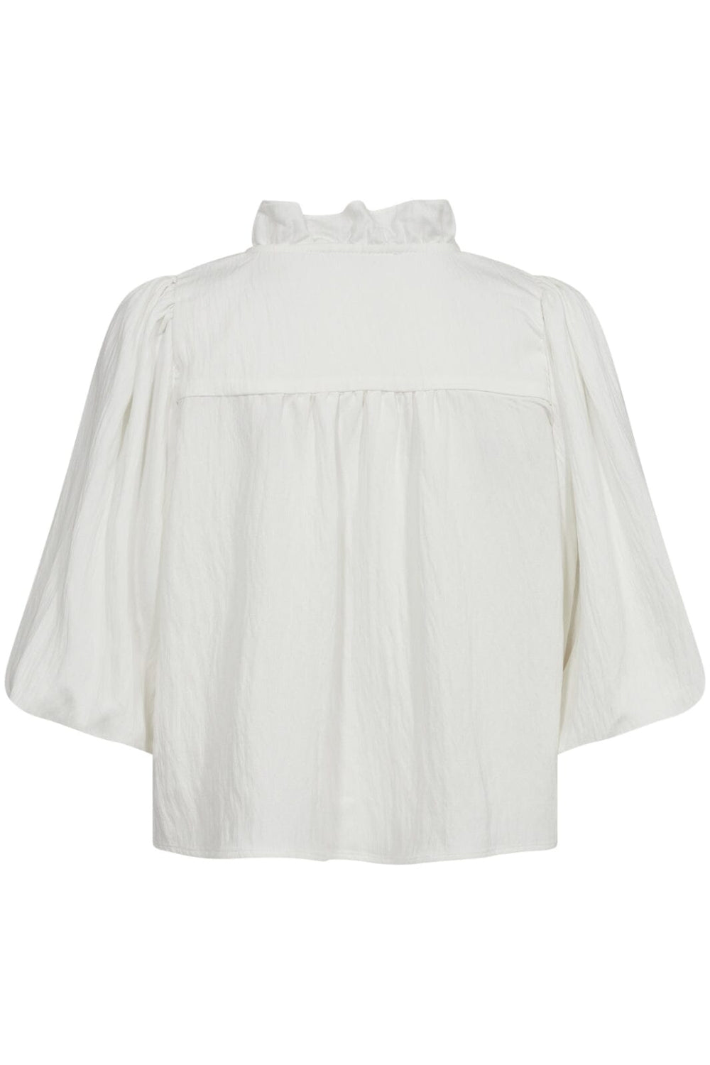 Co´couture - Suedacc Puff Ss Blouse 35442 - 4000 White Bluser 