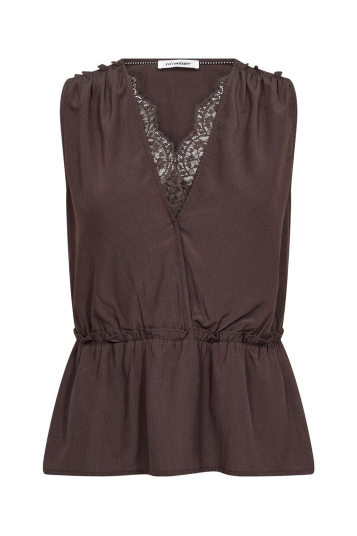 Co´Couture - Sunnycc Lace Top 45128 - 145 - Dark Brown