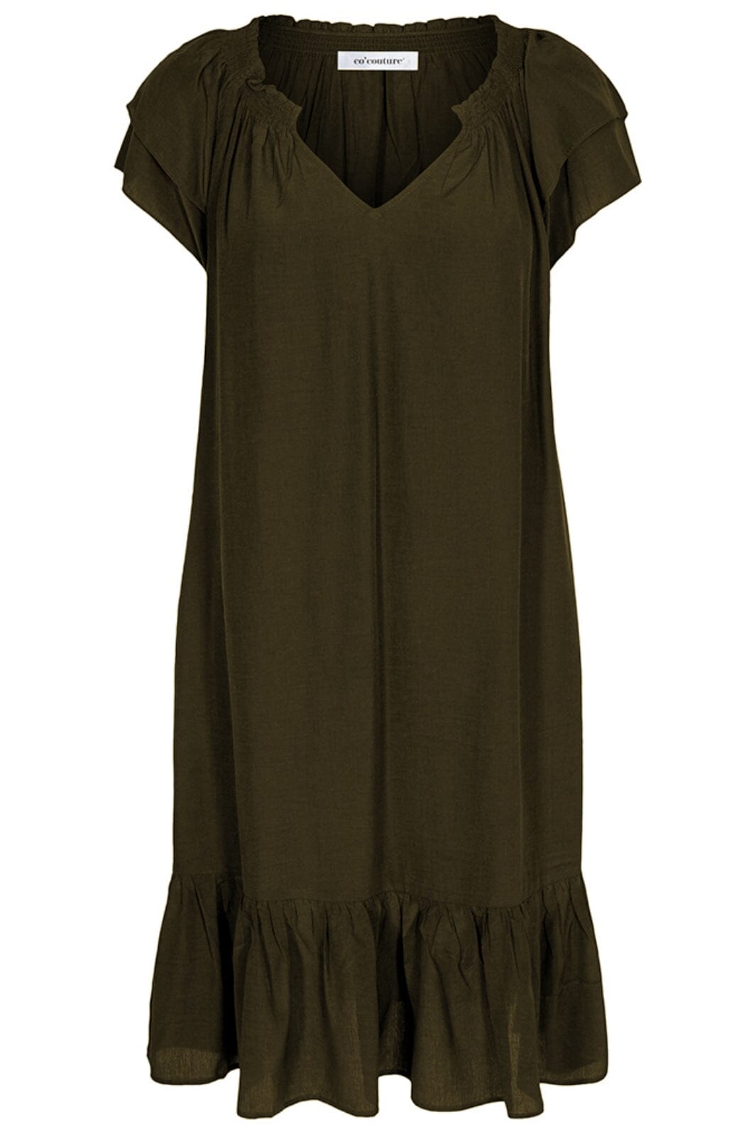 Co´couture - Sunrise Crop Dress 96230 - 39 Dark Army Kjoler 