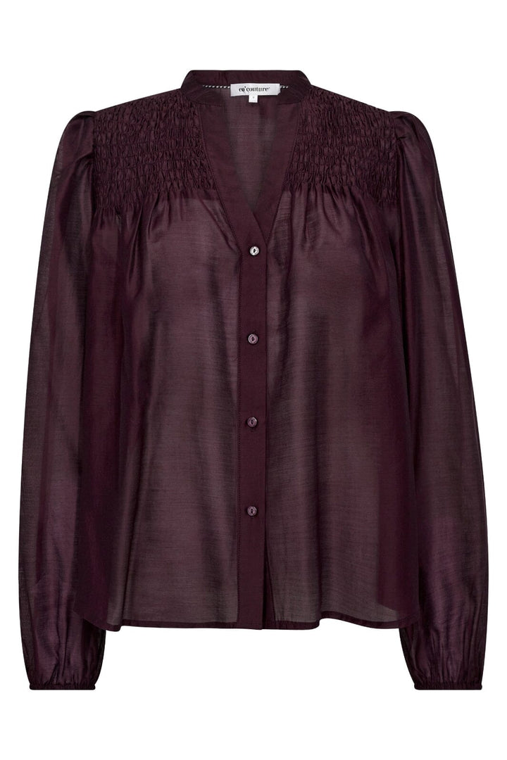 Co´Couture - Taffycc Smock V-Shirt 35807 - 87 - Winered