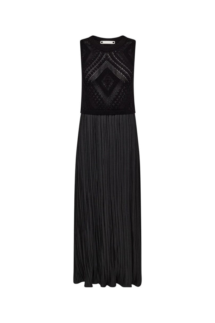 Co´Couture - Tammycc Plissé Mix Dress 46059 - 96 - Black