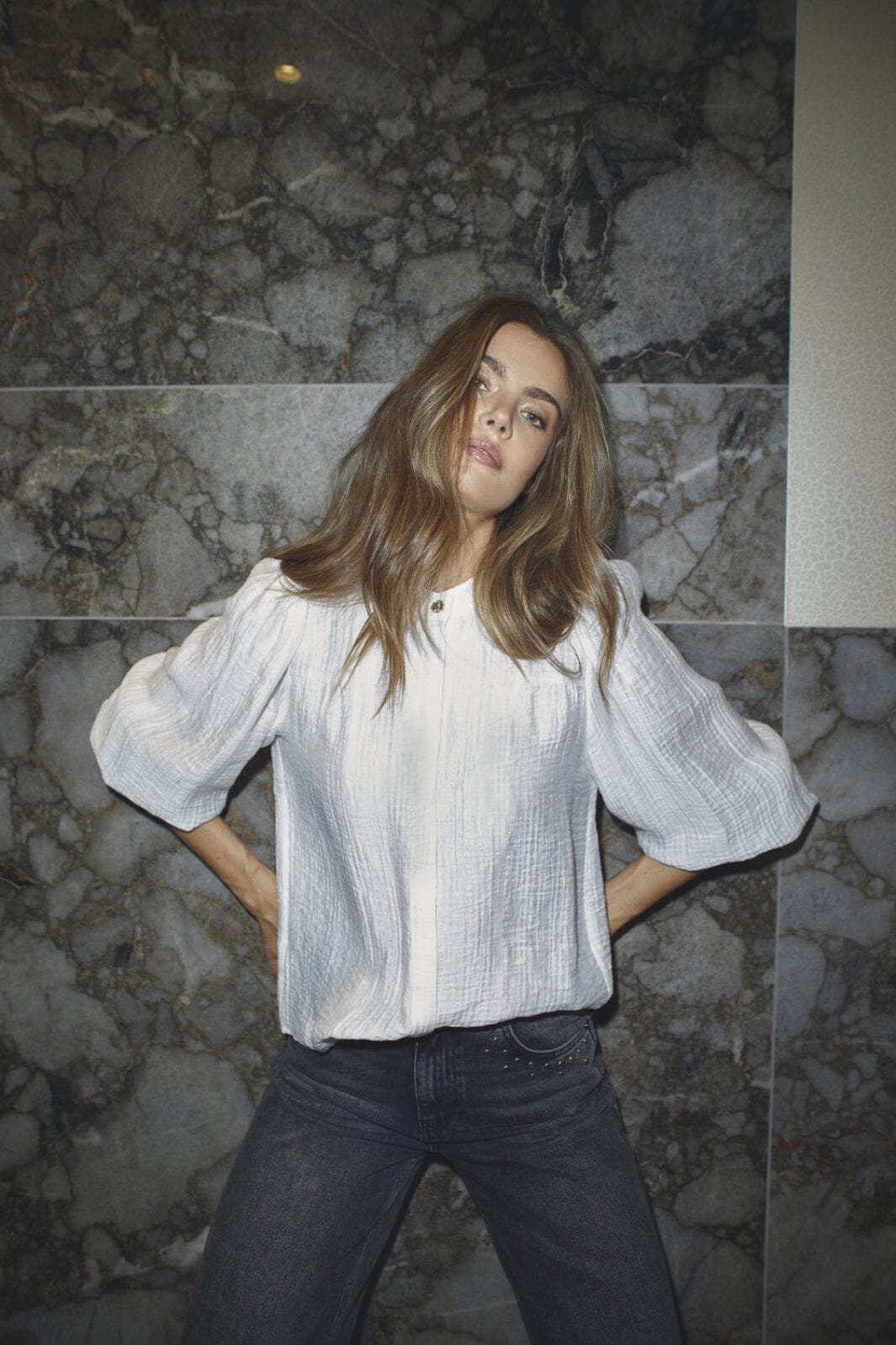 Co´Couture - Tassycc Shirt 35976 - 4000 - White Skjorter 