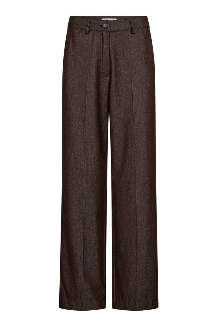 Co´Couture - Terrycc Denim Pant 31528 - 145 - Dark Brown Bukser 