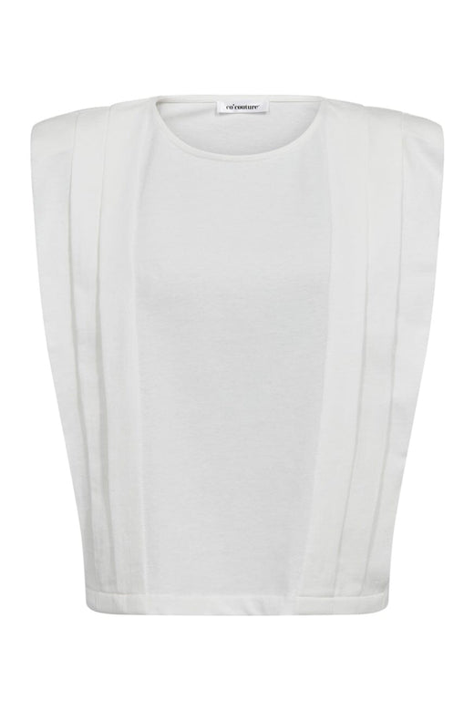 Co´Couture - Zellicc Padded Pleat Top 45151 - 4000 - White