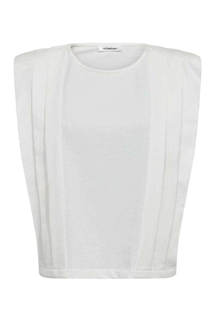 Co´Couture - Zellicc Padded Pleat Top 45151 - 4000 - White
