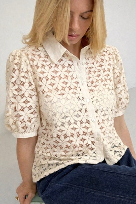 Continue - Charlotte Lace Ss 15253 - Off White