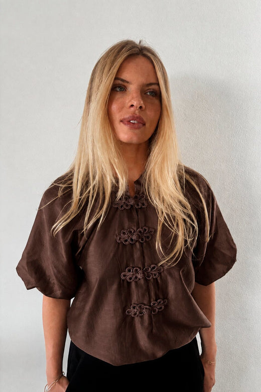 Continue - Evelyn 15304 - Brown Bluser 