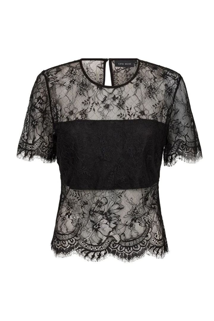 Copenhagen Muse - Cmlea-blouse 211978 - 1000 Black Bluser 