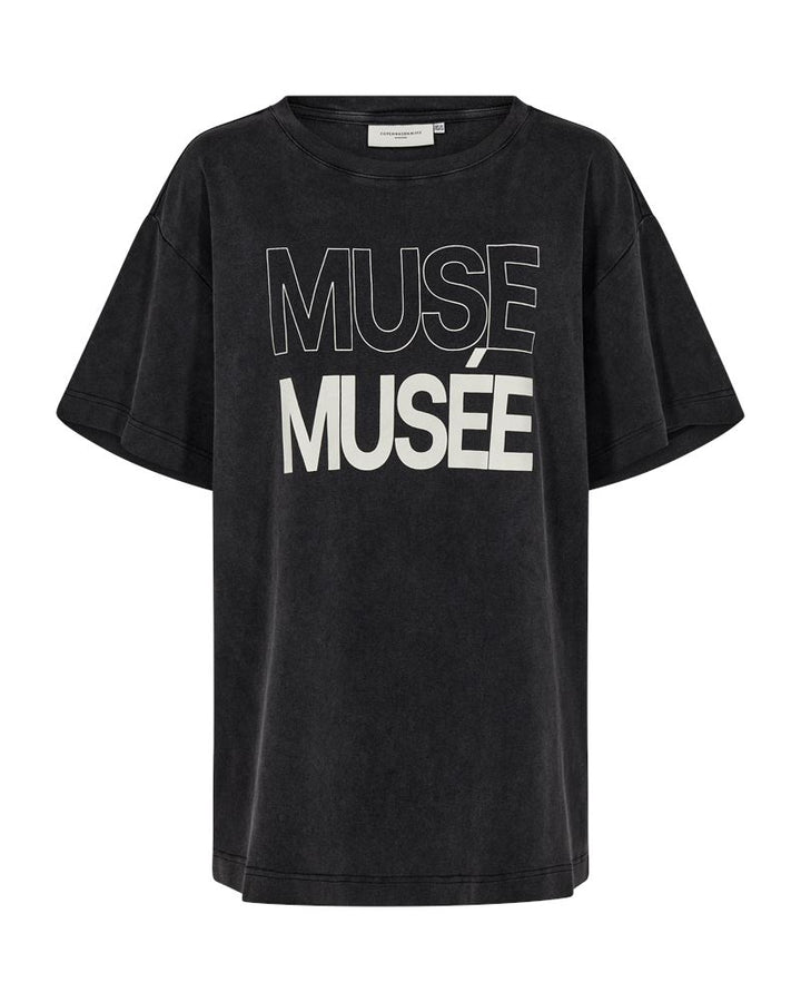 Copenhagen Muse - Cmmuse-Logo-Tee - Med. Grey Melange T-shirts 