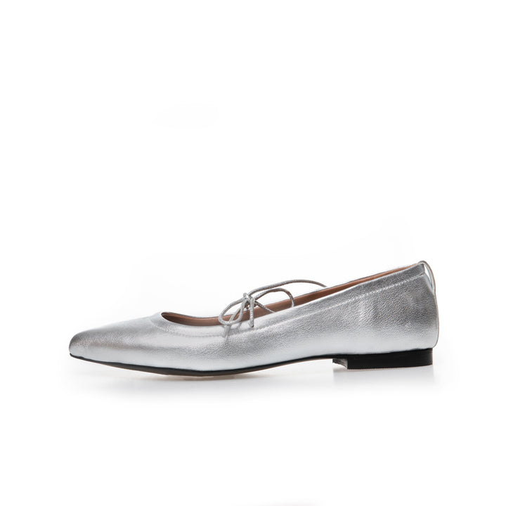 Copenhagen Shoes - A Beauty - 0050 Silver Ballerinaer 