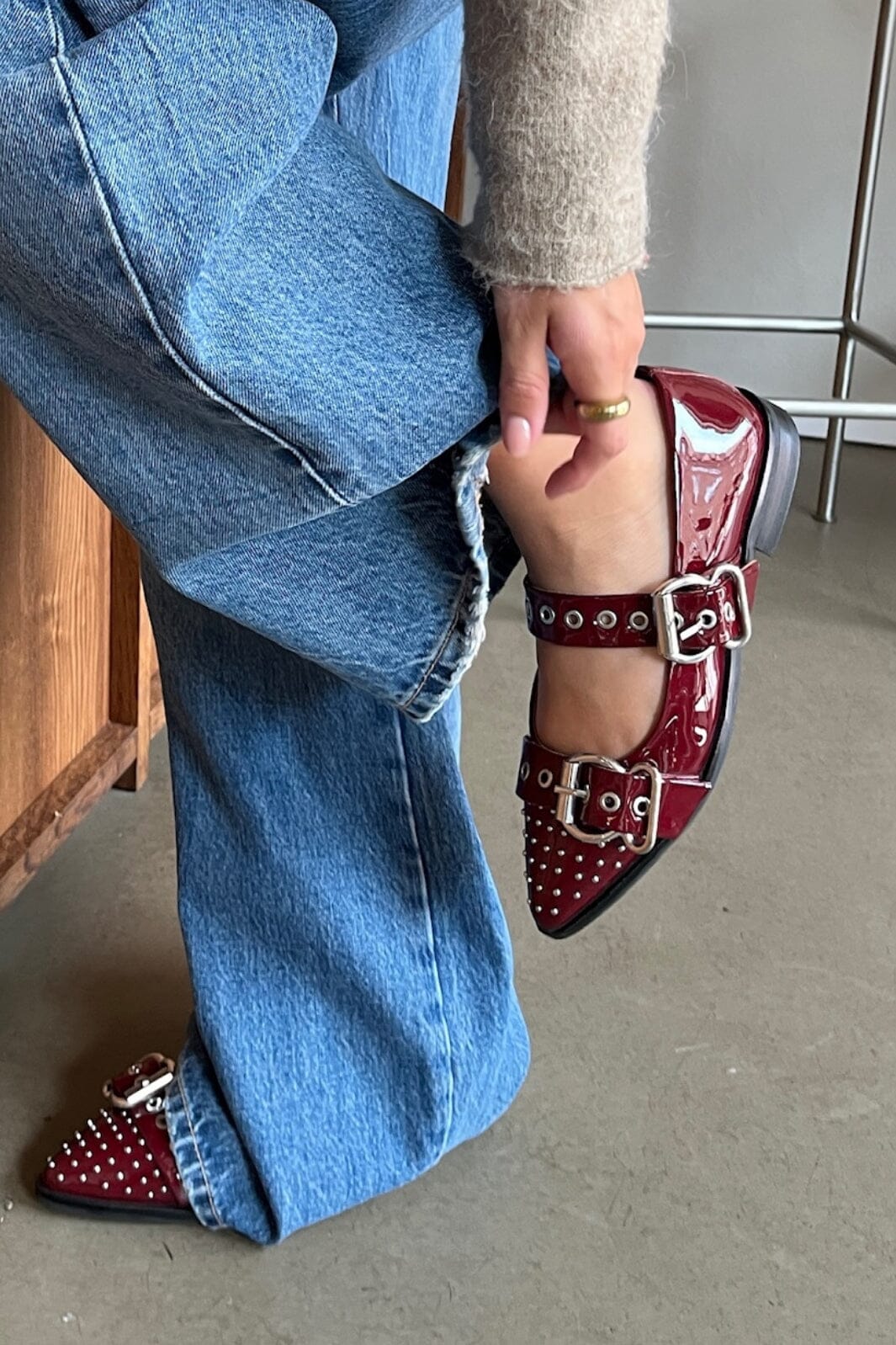 Copenhagen Shoes - Future Vibes Patent - 229 Bordo Ballerinaer 