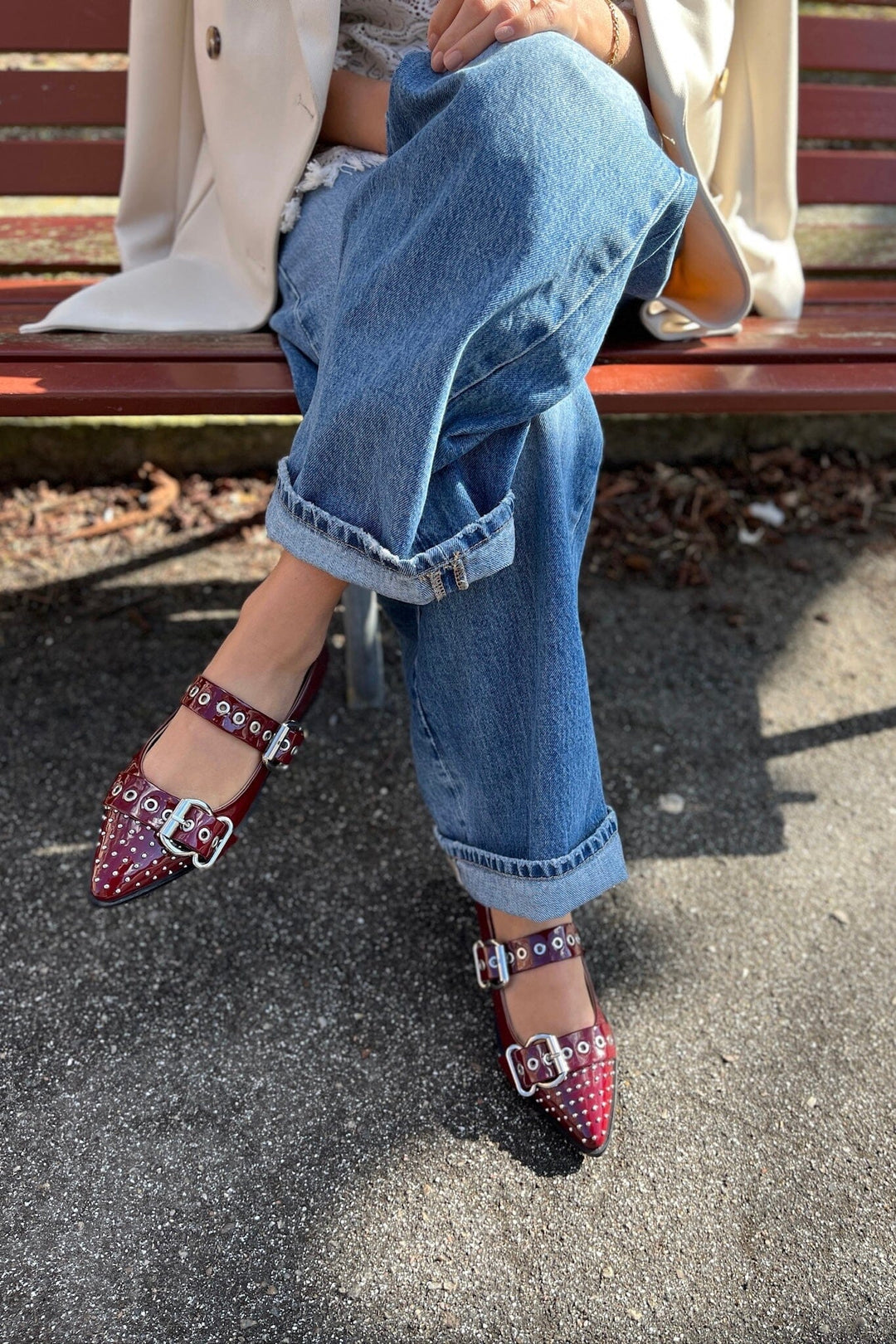 Copenhagen Shoes - Future Vibes Patent - 229 Bordo Ballerinaer 