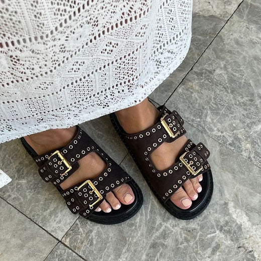 Copenhagen Shoes - Hope CS8920 - 004 - Dark Brown Sandaler 