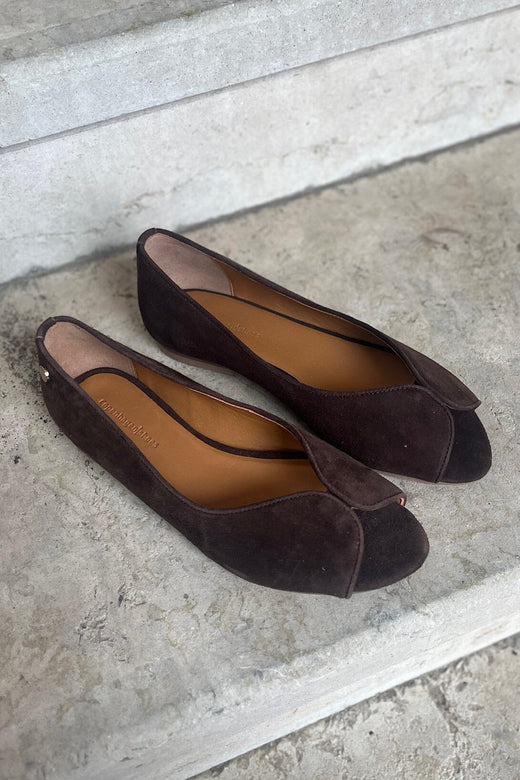 Copenhagen Shoes - Like A Melody Plain CS9008 - 004 - Dark Brown Ballerinaer 