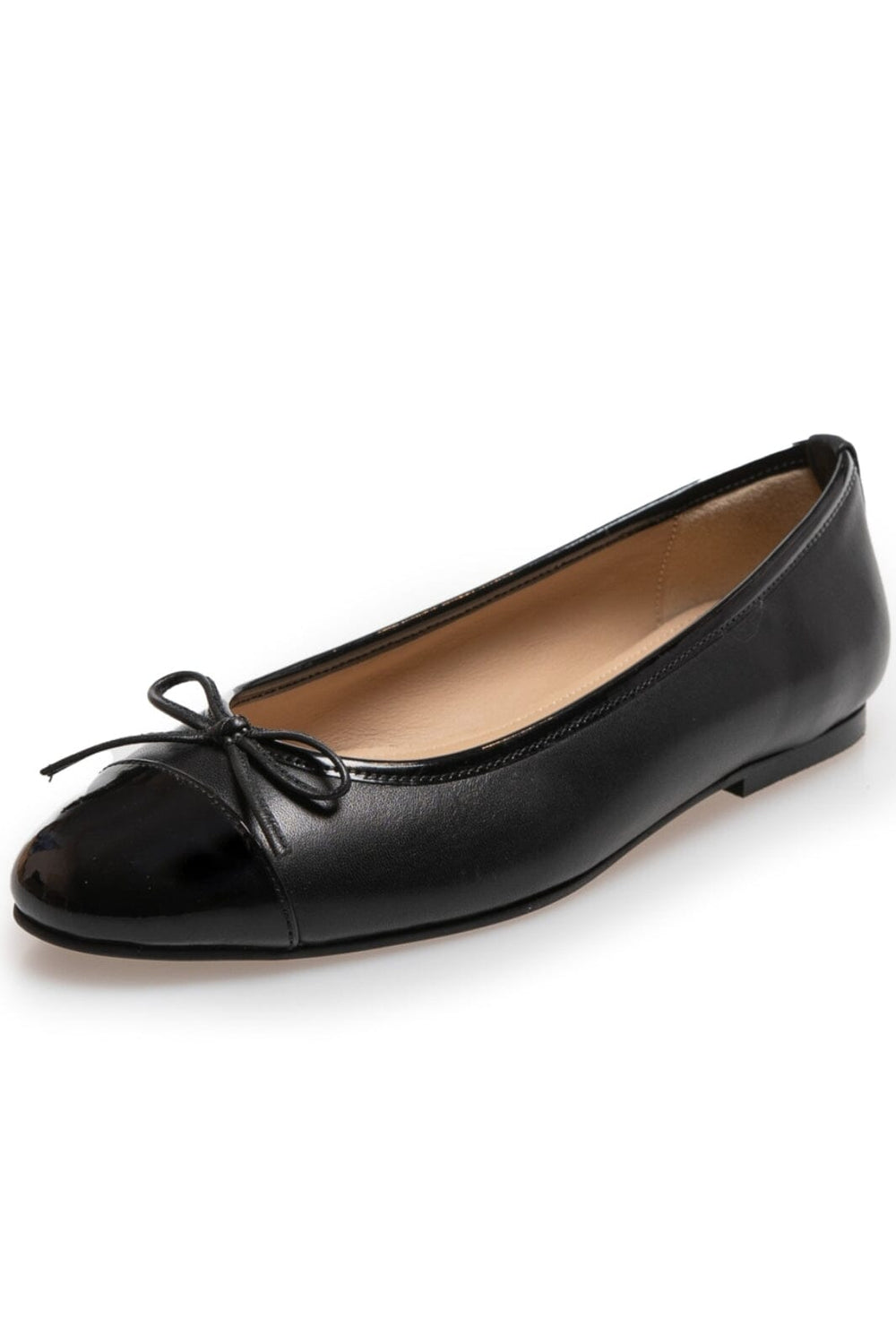 Copenhagen Shoes - Like Moving Patent Toe - 038 Black Patent Ballerinaer 