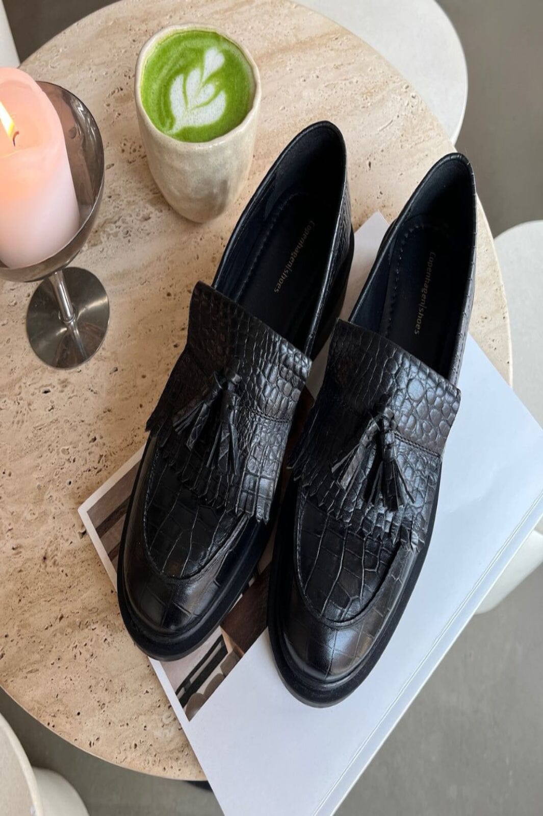 Copenhagen Shoes - Power Walk Shoe CS8681 - 2240 - Black Cr Loafers 