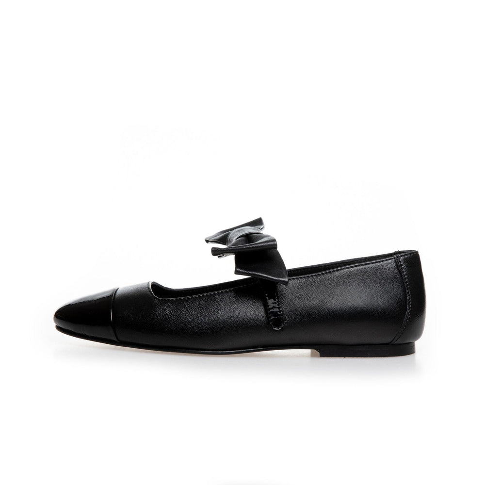 Copenhagen Shoes - The Bow Ballerina - 001 Black Ballerinaer 