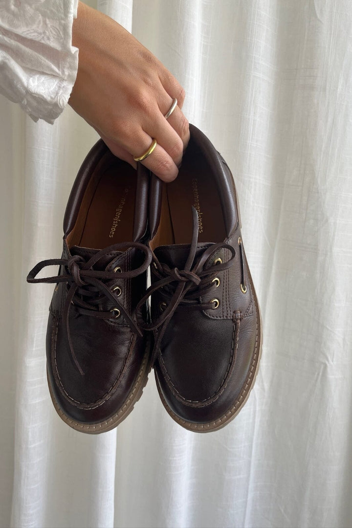 Copenhagen Shoes - The Walk Leather CS8837 - 0018 - Dk Brown Loafers 