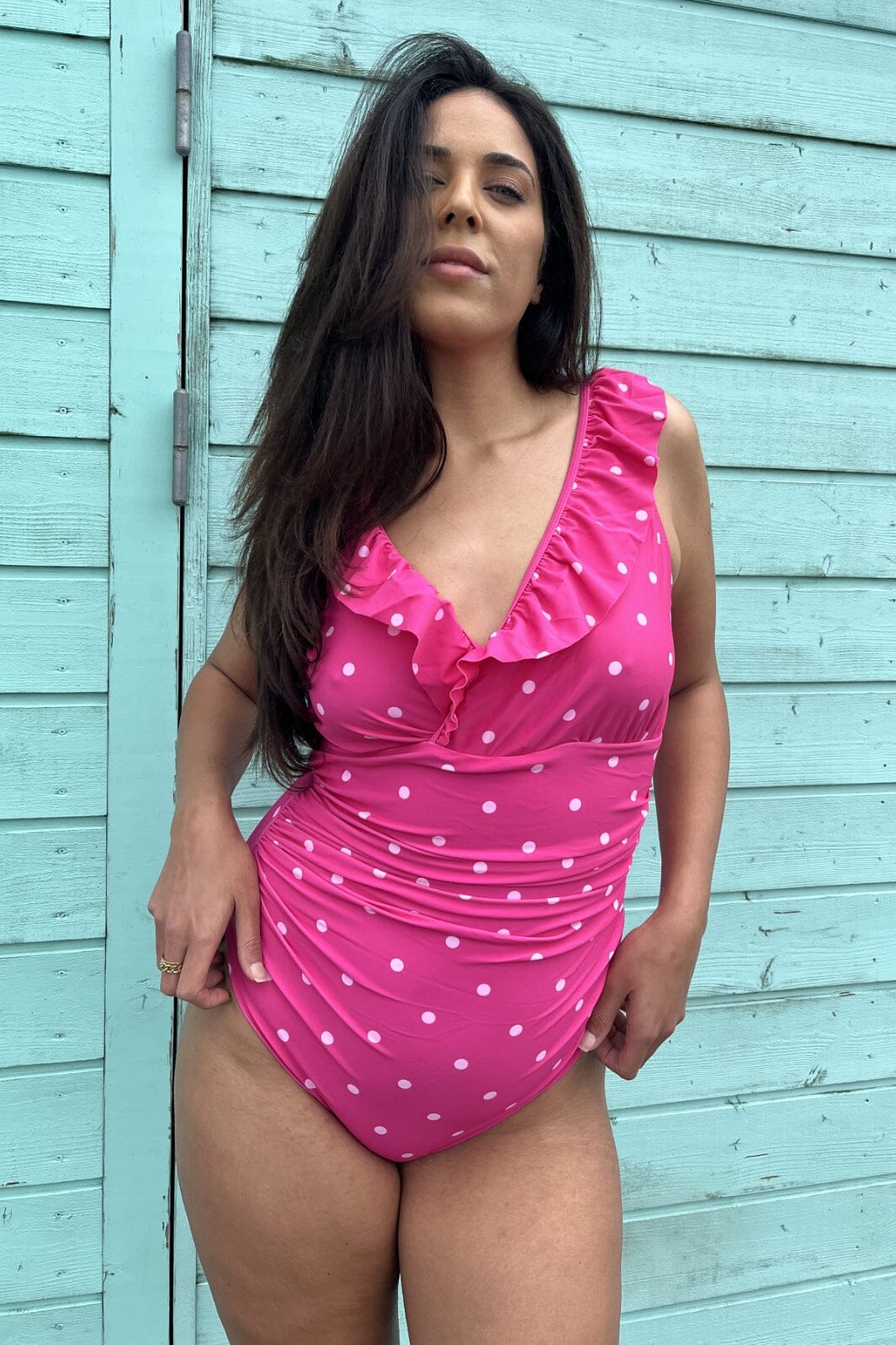 Cras - Agnes Swimsuit - 8045 8045 Pink Dot Badedragter 