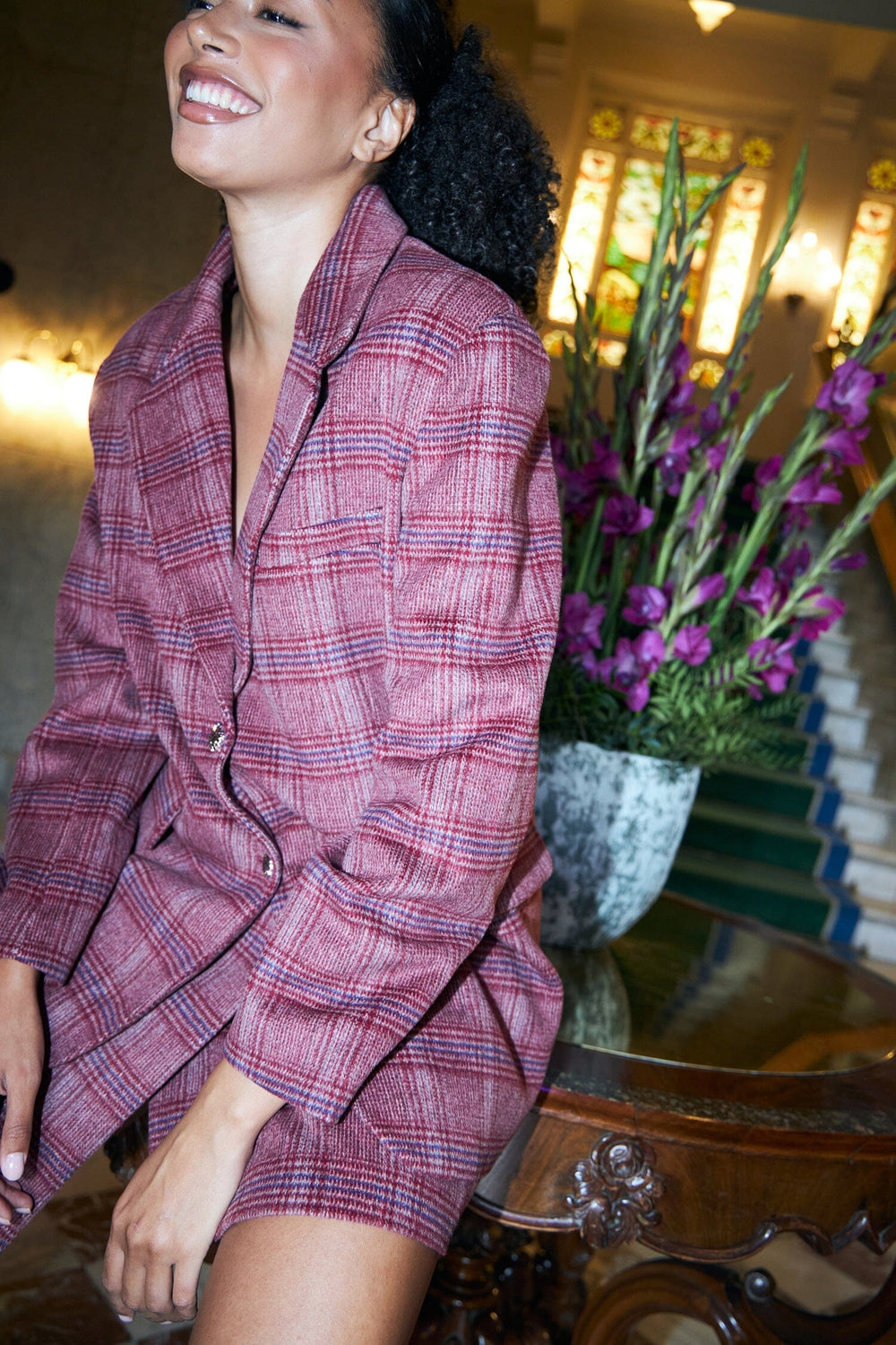 Cras - Boss Skirt C546 - 8134 Cherry Check Nederdele 