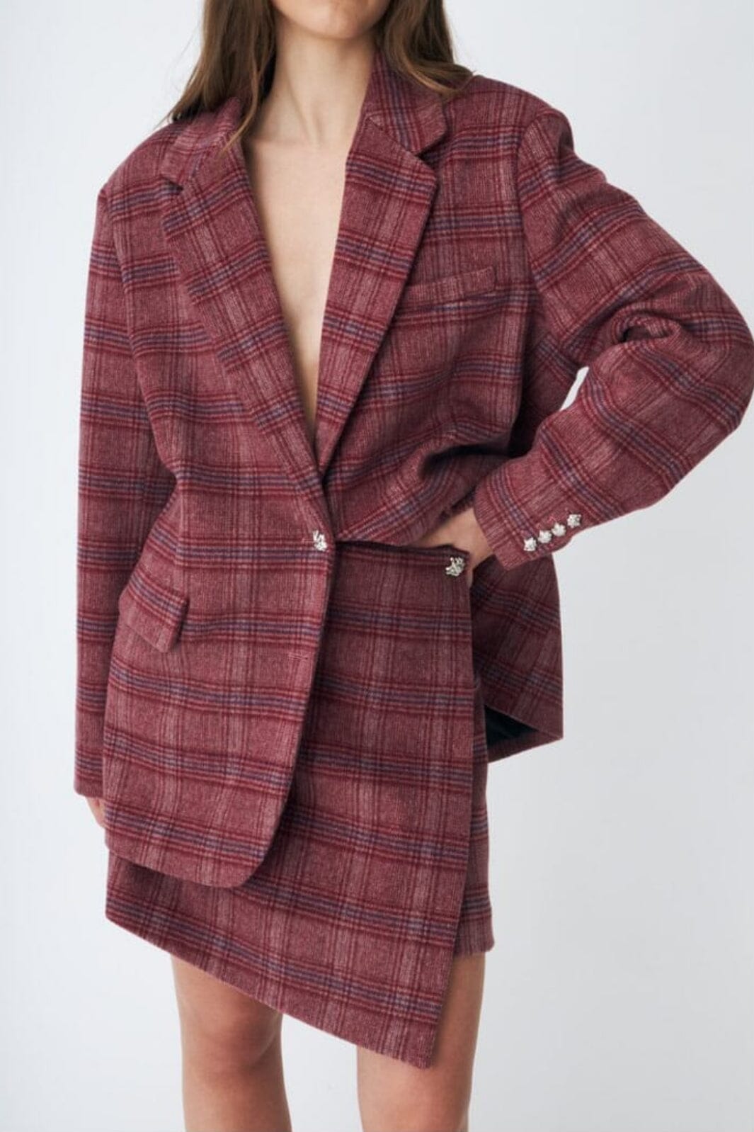 Cras - Boss Skirt C546 - 8134 Cherry Check Nederdele 