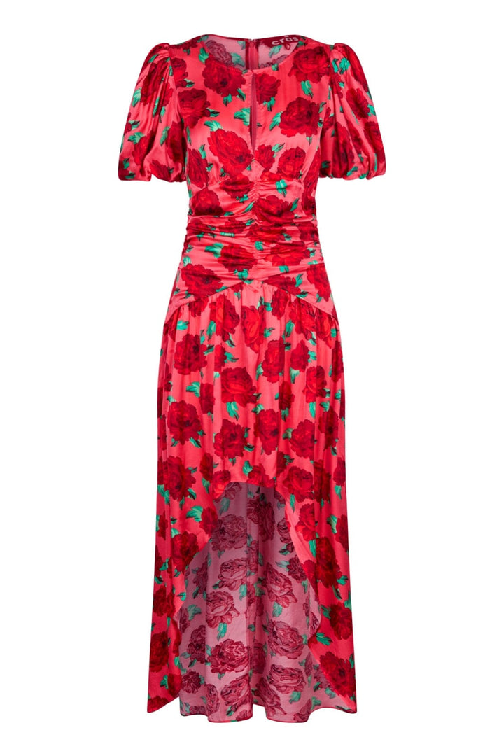 Cras - Elainecras Dress - 8019 Coral Roses Kjoler 