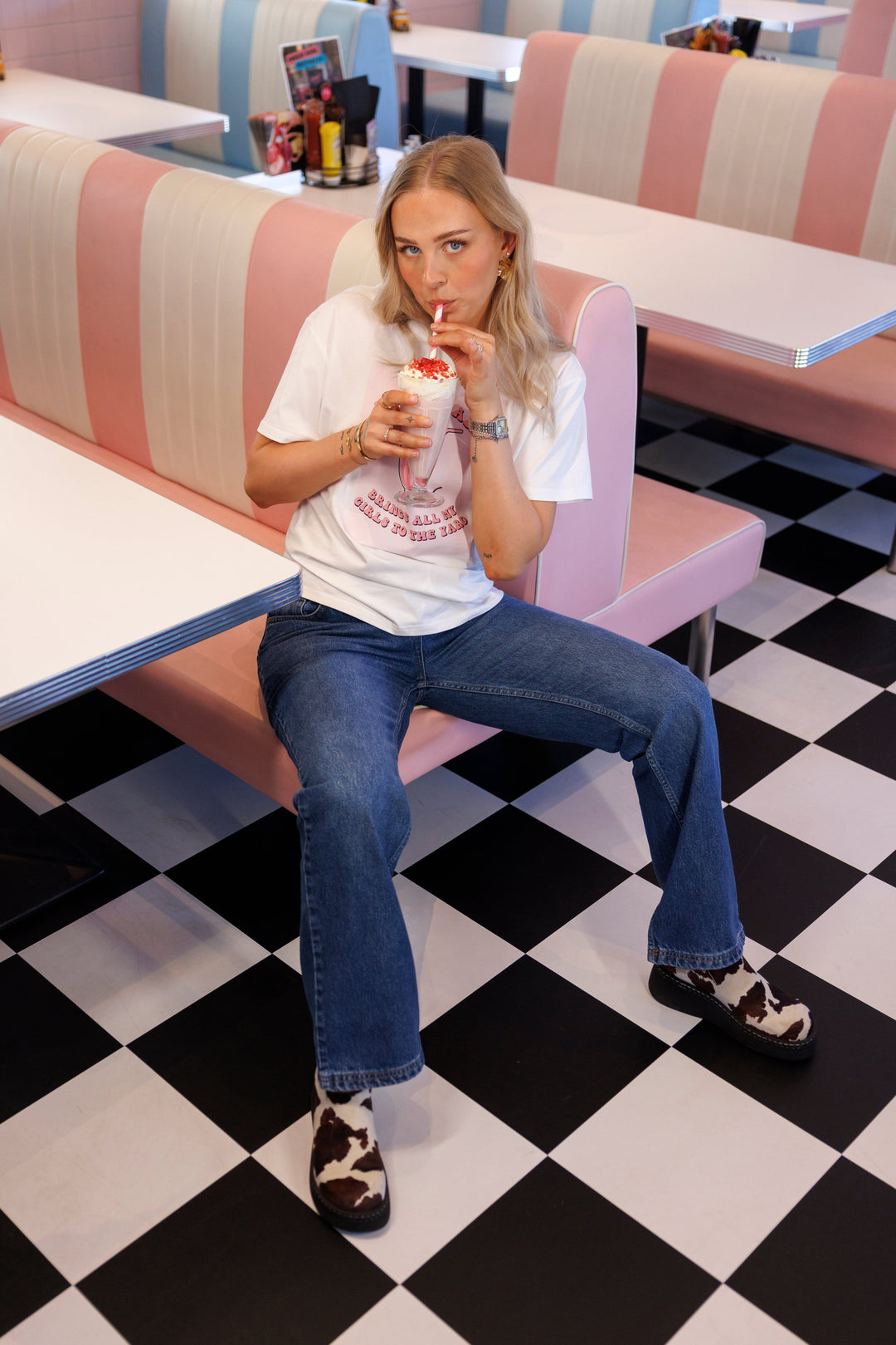 Cras x Molly&My By Sofie Martinussen - Beatrice T-Shirt C734 - White T-shirts 