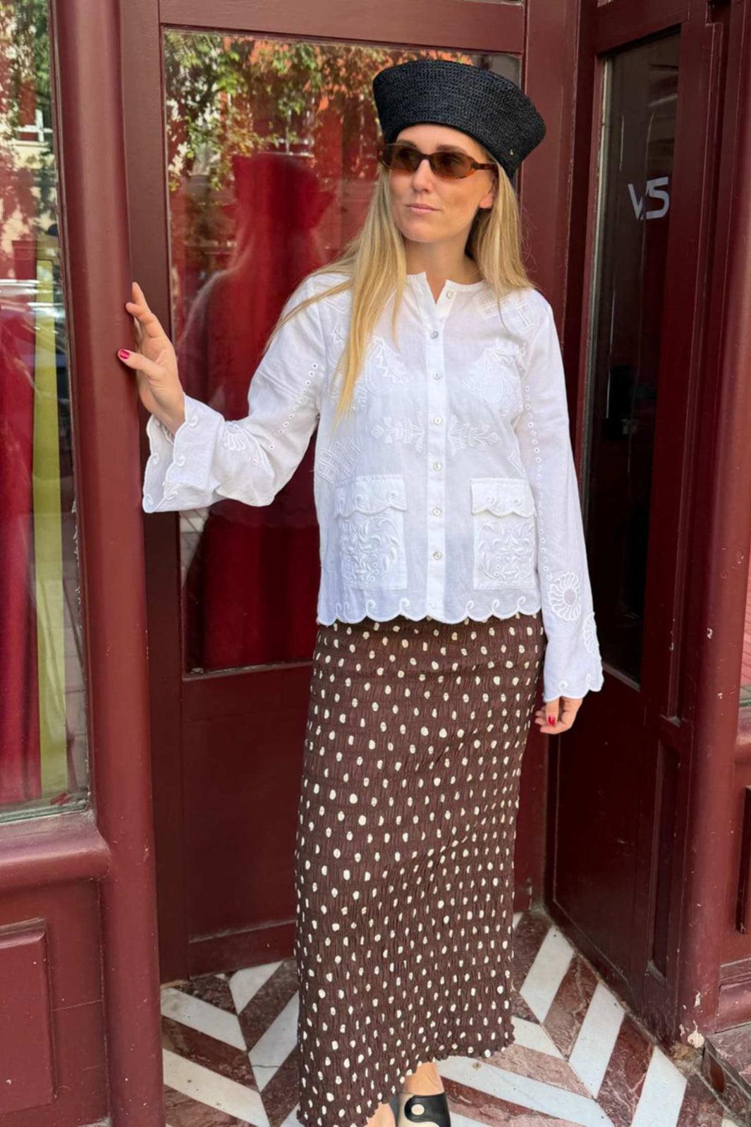 Sissel Edelbo - Lady Skirt Se 2023 - Brown Dot