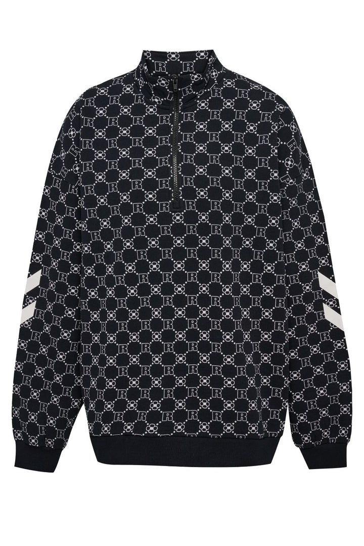 DBU x Rotate - 232035 Oversized Halfzip 70051 - 2001 Black Sweatshirts 