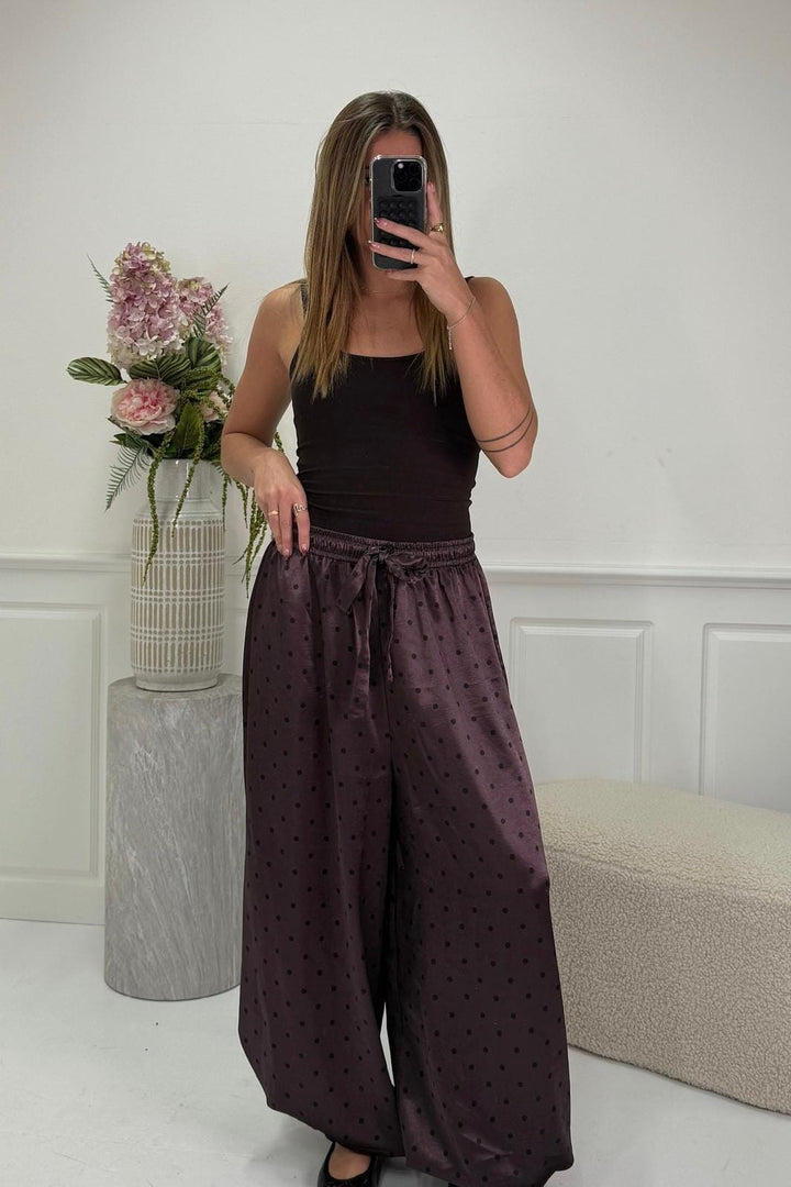 Dear Molly - ballon dot pants - purple 