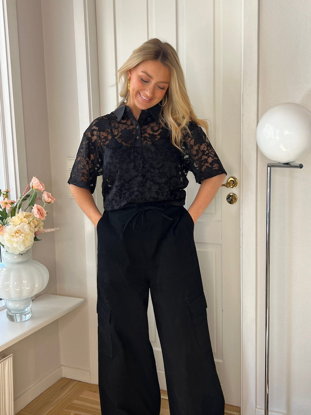 Dear Molly - Cargo Pants Ch161305b - Black 