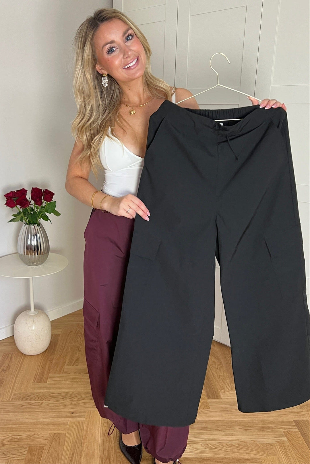 Dear Molly - Cargo Pants Ch161305c - Black 