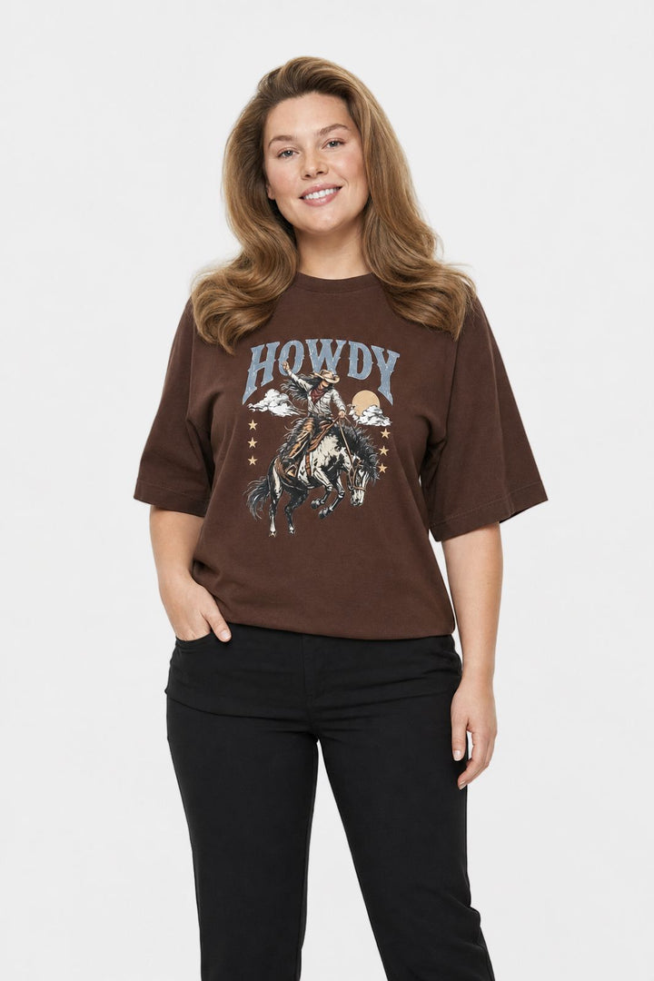 Dear Molly - Howdy T-shirt Ch170408b - Chokoladebrun - M