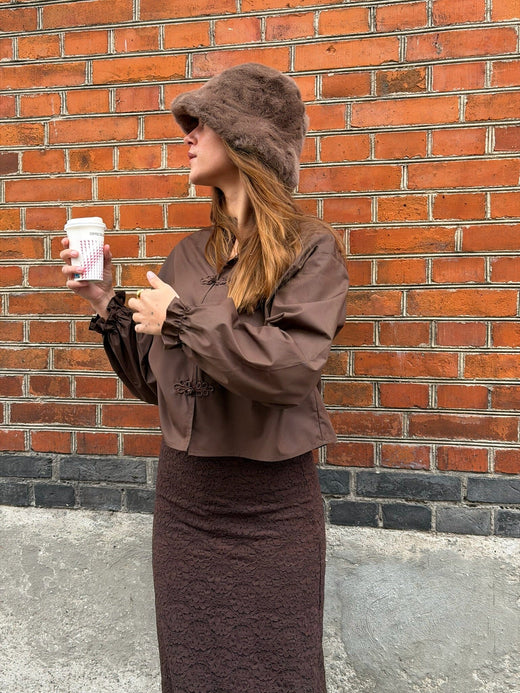 Dear Molly - Jill Shirt Shirt Ch169989c - Brown Skjorter 