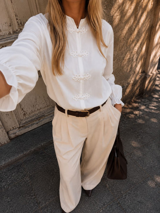 Dear Molly - Jill Shirt Shirt Ch169989c - White Skjorter 