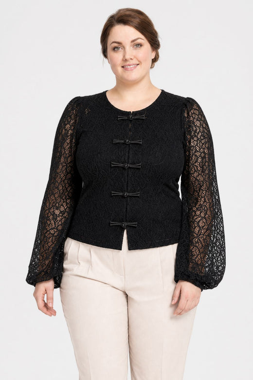 Dear Molly - Blondebluse Ch171496b - Sort - XL