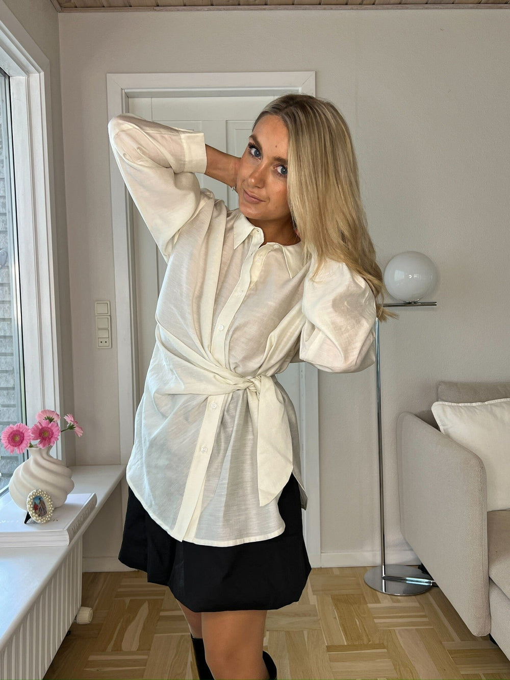 Dear Molly - Twist Shirt 160802E - White Skjorter 