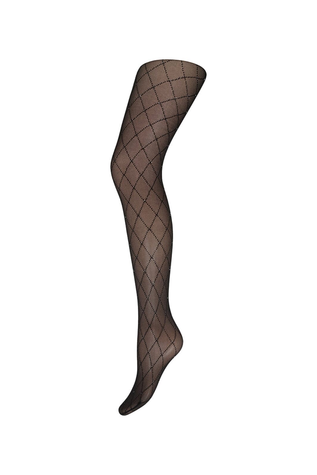 Decoy - Tight Check Lurex 25 D 16029-77 - 1103 - Sort Bodystockings 