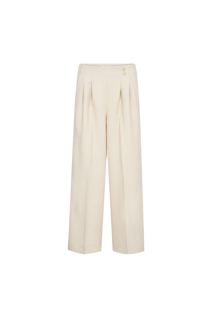 Co´Couture - Acilecc Pleat Pant 500807 - 10006 - Bone