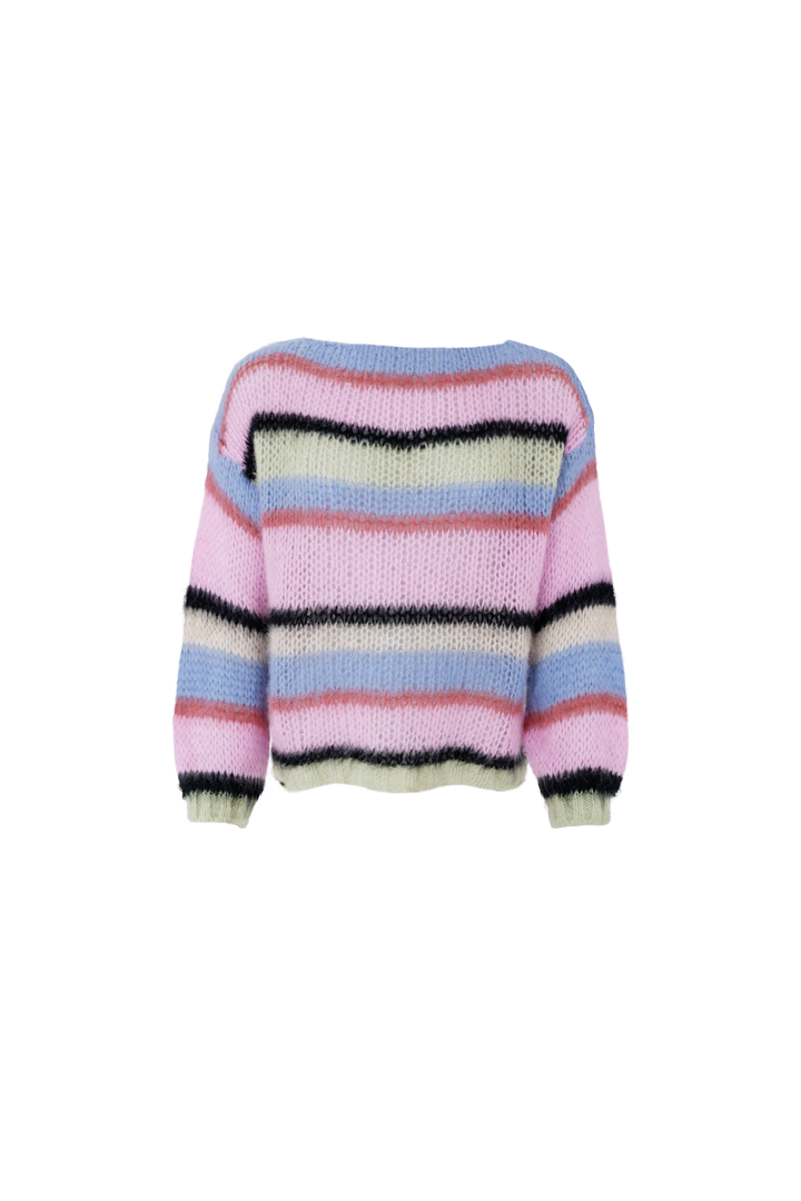 Black Colour - Bcfrey Striped Jumper 1239 - Soft Candy