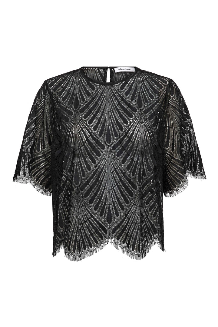 Co´Couture - Leticc Lace Blouse 500805 - 65001 - Black