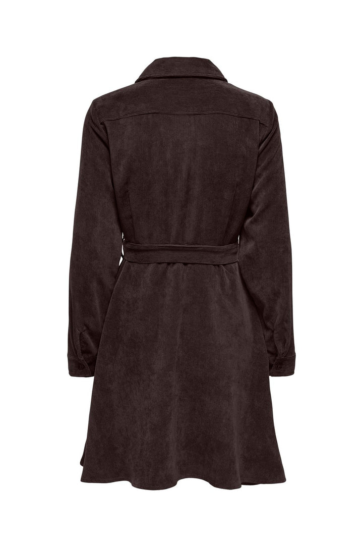 JDY - Jdyulla Ohio L/S Dress Dia - 5143844 Chocolate Torte