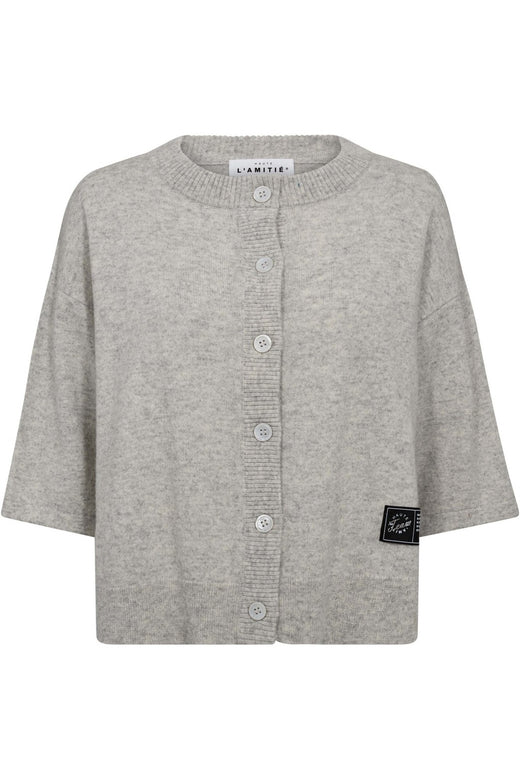 Haute L'Amitié - Cash Ss Cardigan HL10220 - Pearl Melange