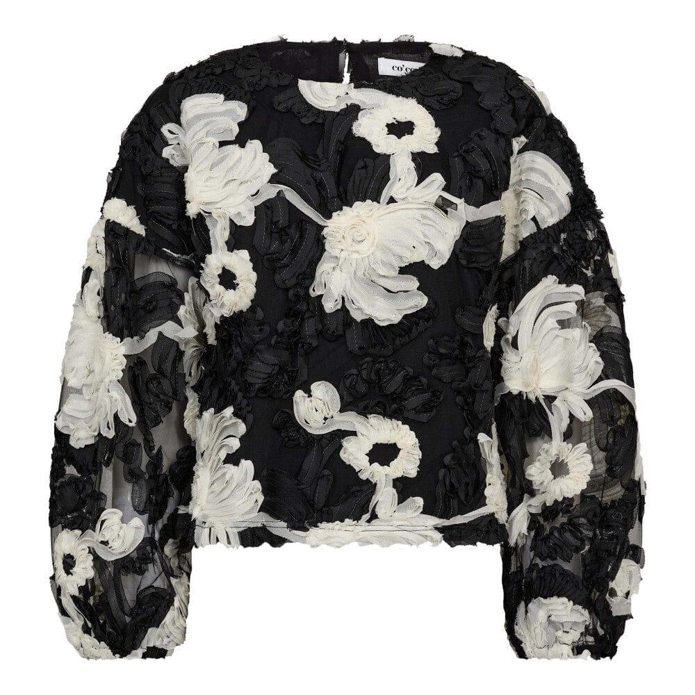 Co´Couture - Fleurcc Fluffy Blouse 35951 - 96 - Black Bluser 